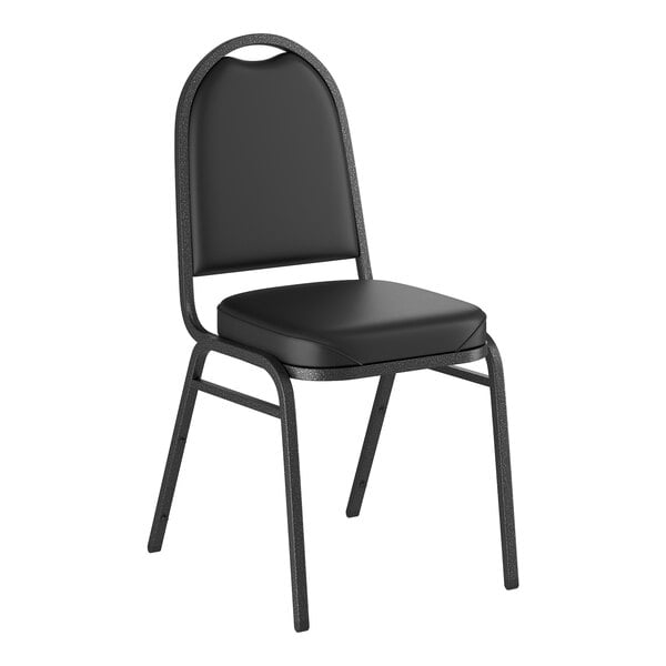 Black Padded Banquet Chair for event rental