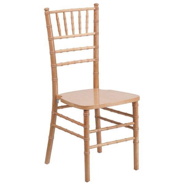 Natural Wood Chiavari Chair for event rental