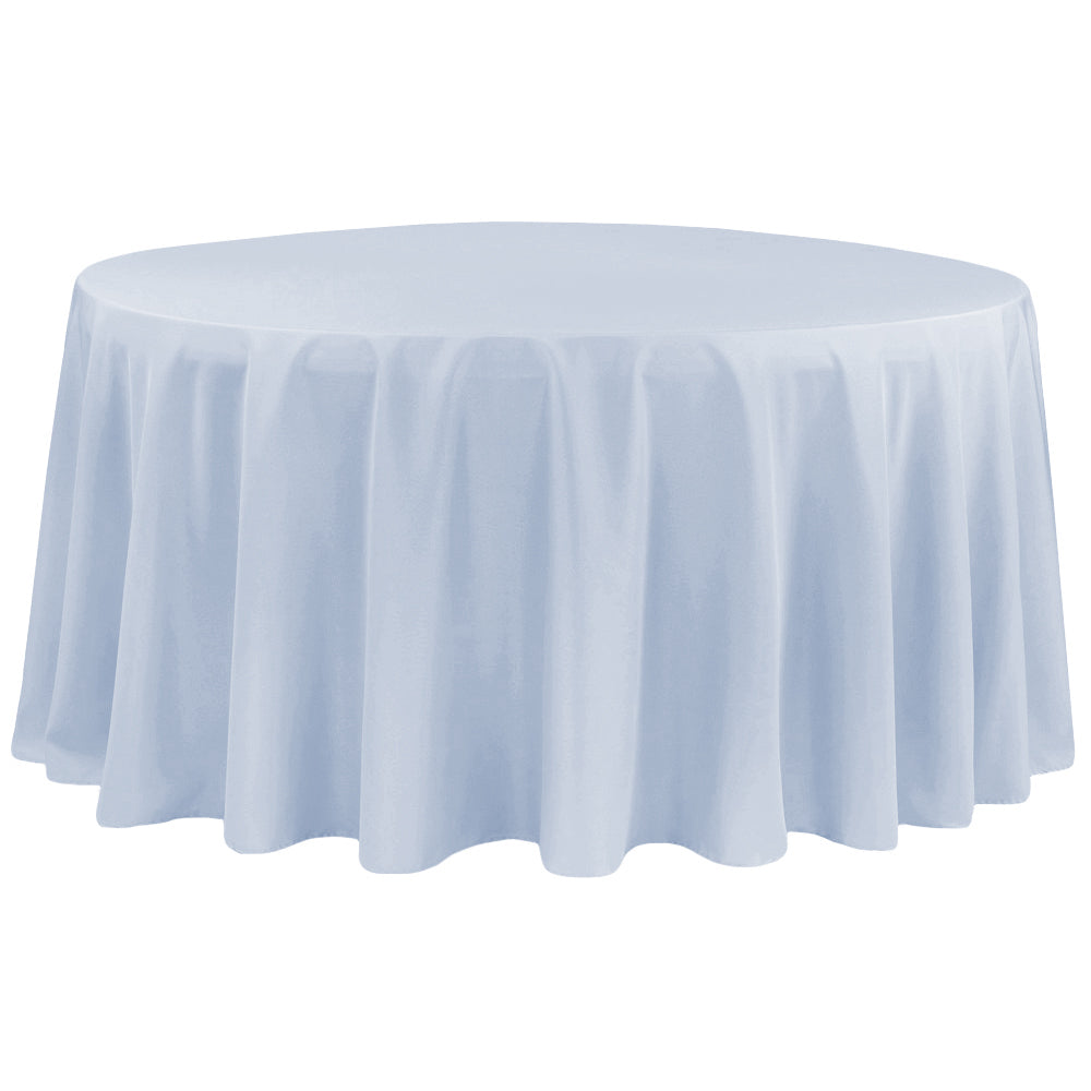 120" Round Tablecloth - Dusty Blue for event rental